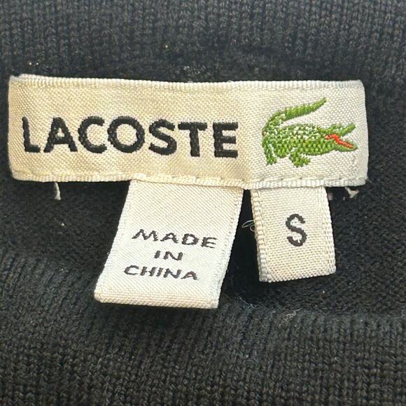 Lacoste women's wool blend mid rise leggings base layer black size S - Picture 6 of 8